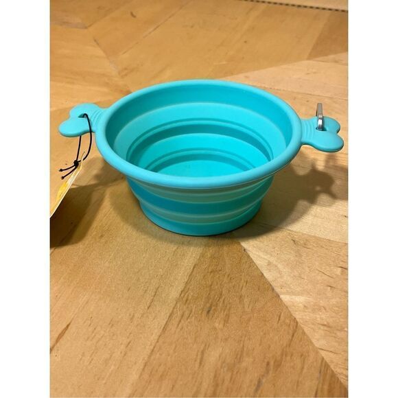 NWT! EveryYay Open-Air Eats Blue Collapsible Bowl for Dogs 3 Cup - Picture 3 of 5